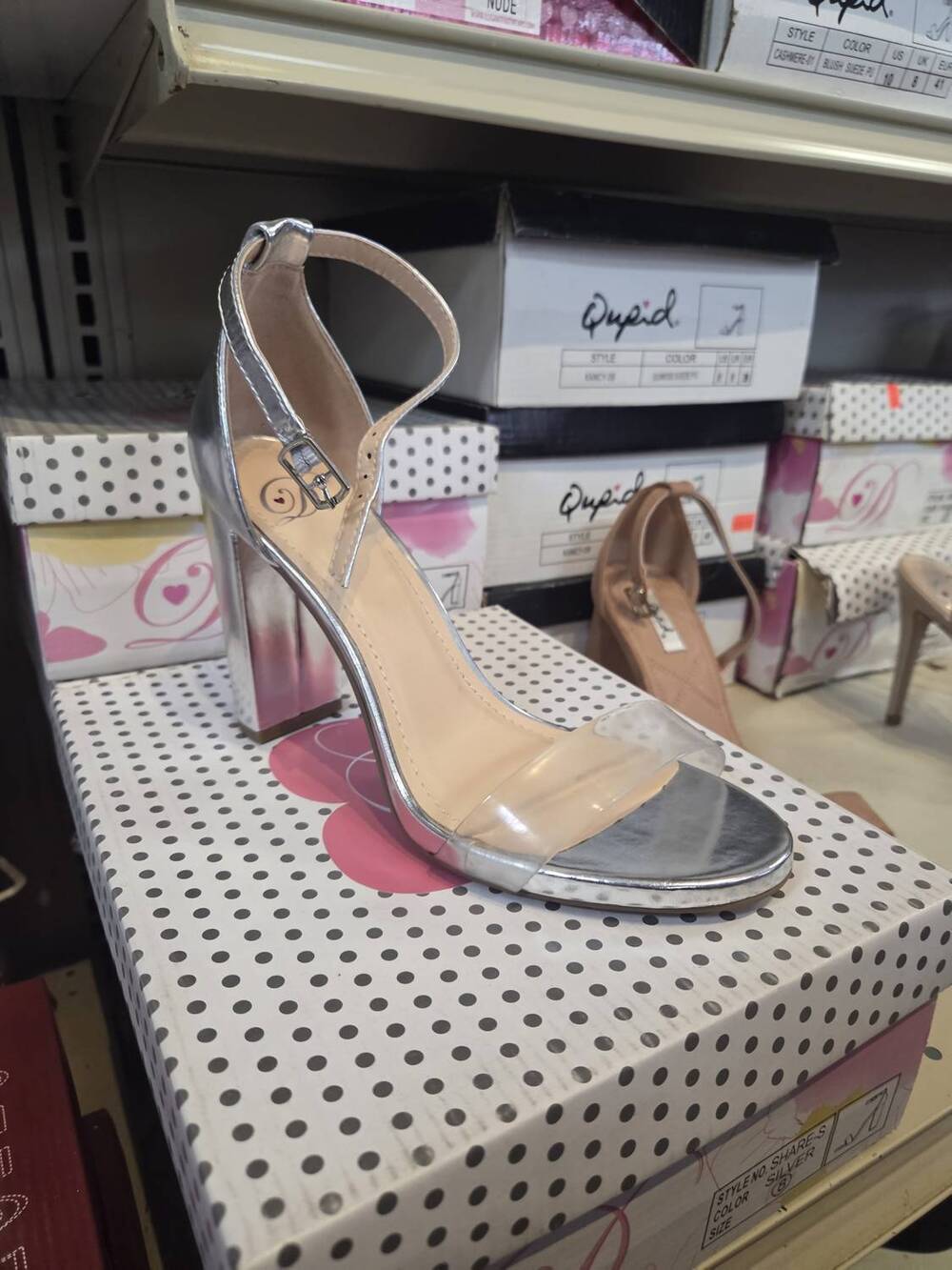 NEW MY DELICIOUS SHOES women's share sandals in silver